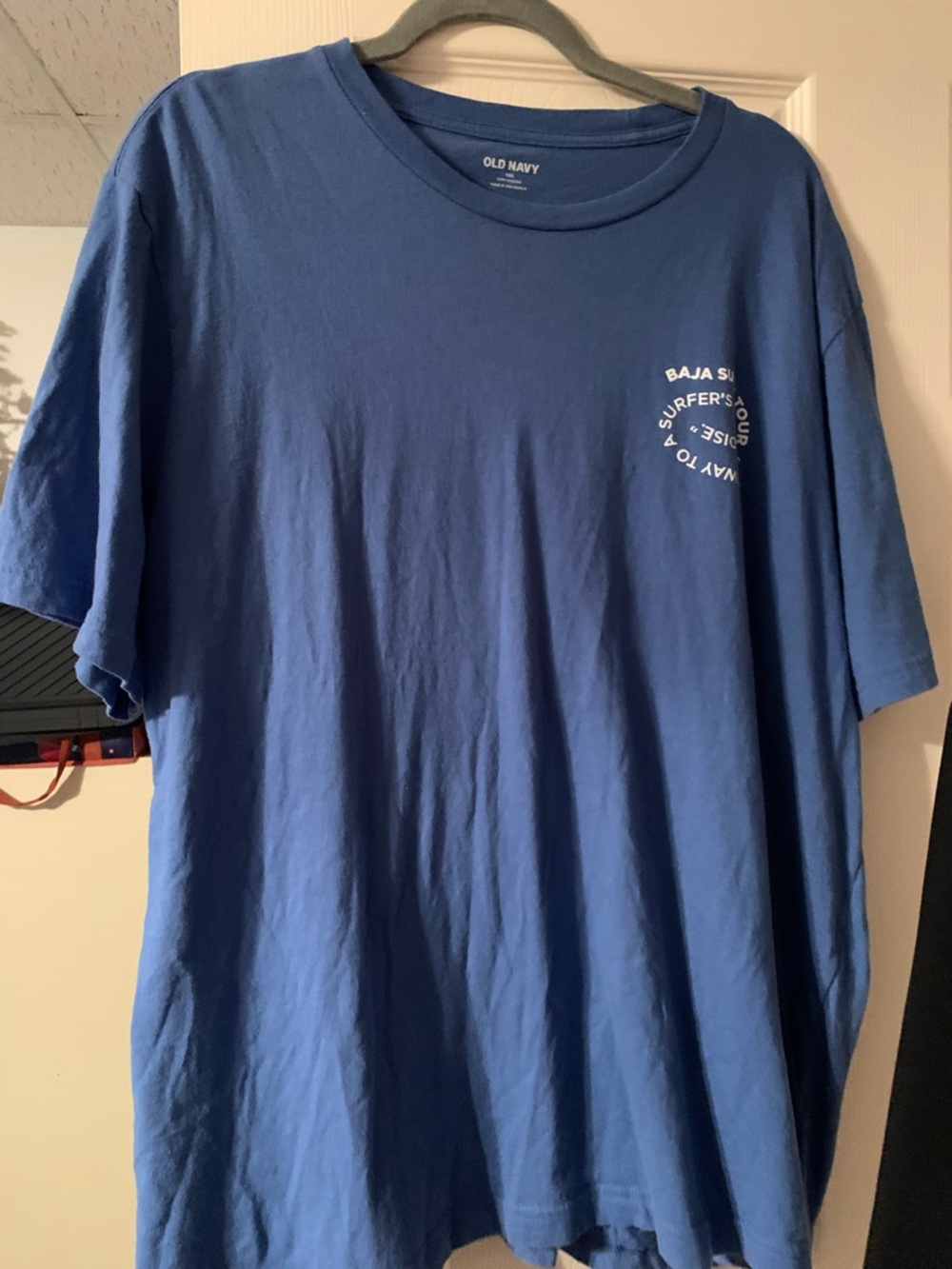 Old Navy Men's Royal Blue Graphic Short Sleeve Tee